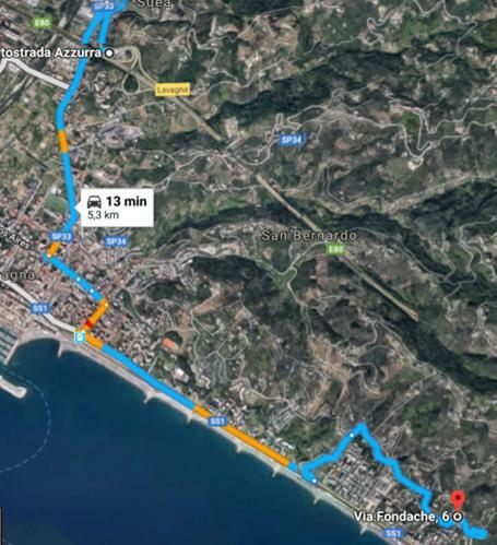 Villa Vista Mare Lavagna Bagian luar foto